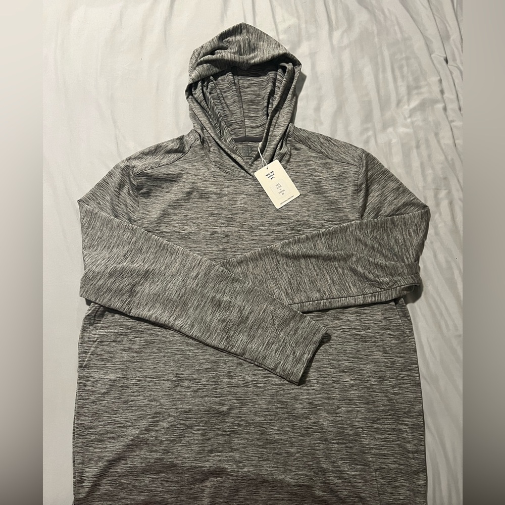 NWT Graham Luxe Golf Hoodie Pullover XL Heather Gray